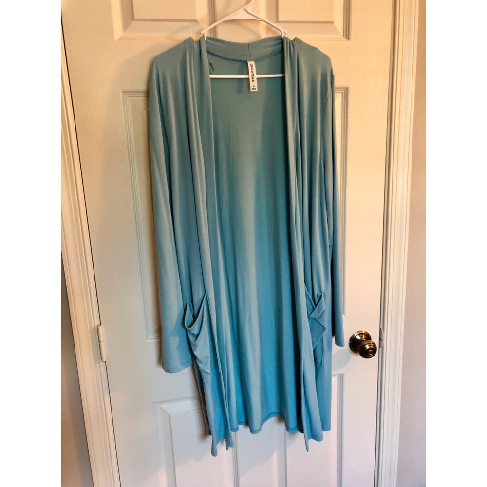 Blue Duster with pockets